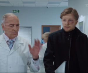 M jak miłość, odcinek 1602, Jerzy (Karol Strasburger), Łukasz (Jakub Józefowicz)