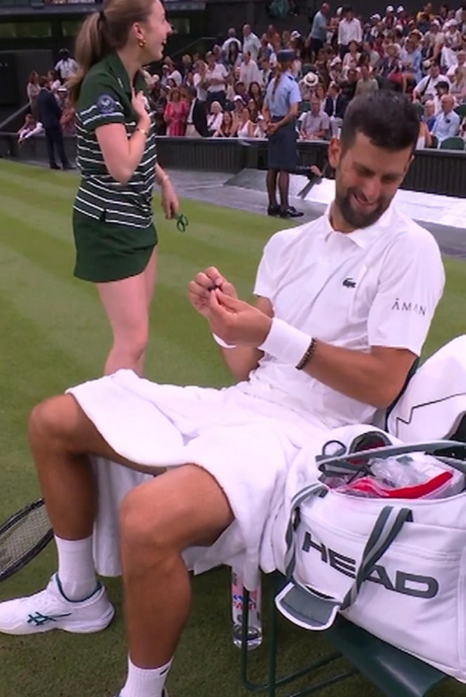Novak Djokovic przestraszył dziewczynę