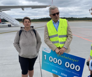 Milionowy pasażer! Port lotniczy Olsztyn-Mazury świętuje