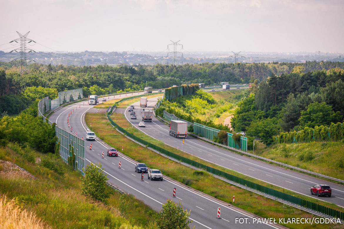 Autostrada A1 na Śląsku - słynne fale Dunaju