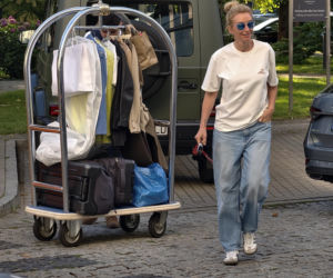 Martyna Wojciechowska z ogromną ilością ubrań w Sopocie