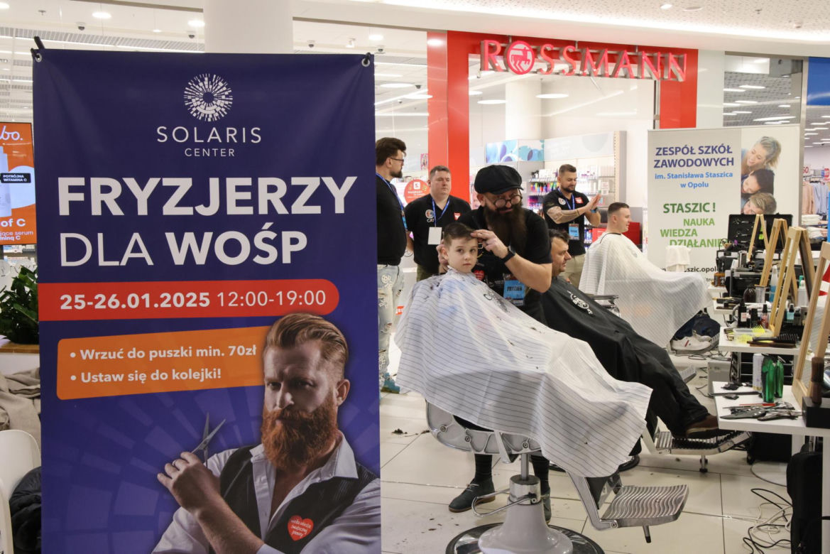 Opole. Akcja "Fryzjerzy dla WOŚP" w ramach 33. Finału Wielkiej Orkiestry Świątecznej Pomocy