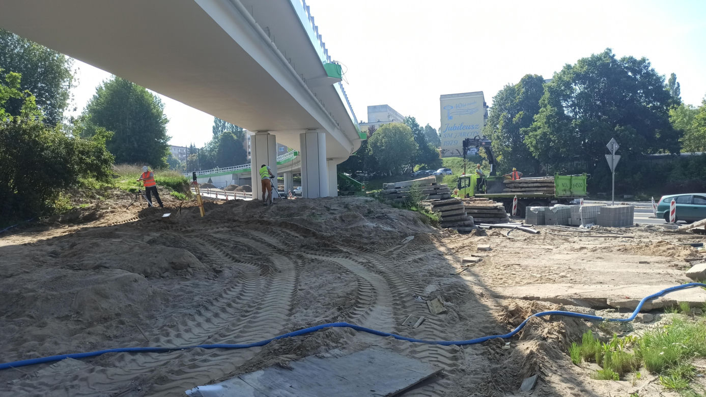 Próby obciążeniowe olsztyńskiej estakady 