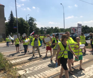 Protest pracowników Inspekcji Weterynaryjnej we Wrocławiu