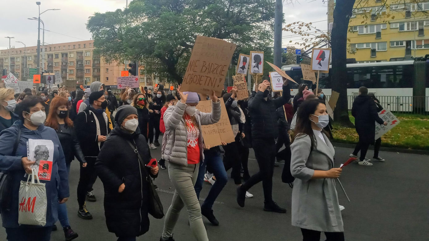 Protest kobiet w Szczecinie - 28.10.2020