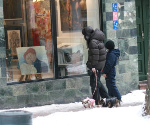 Marta Kaczyńska z synem na spacerze