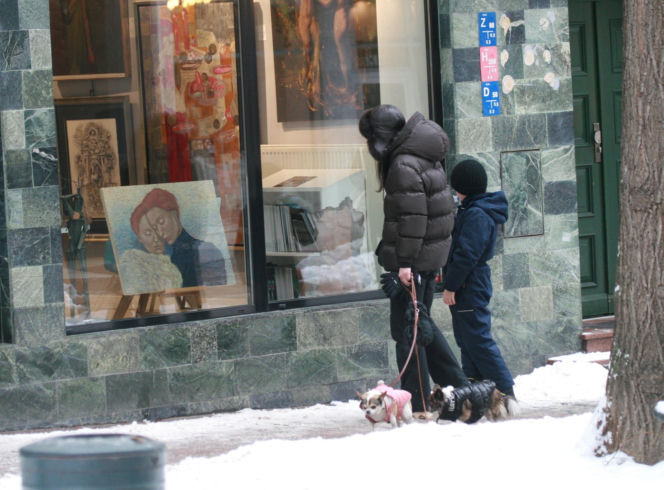 Marta Kaczyńska z synem na spacerze