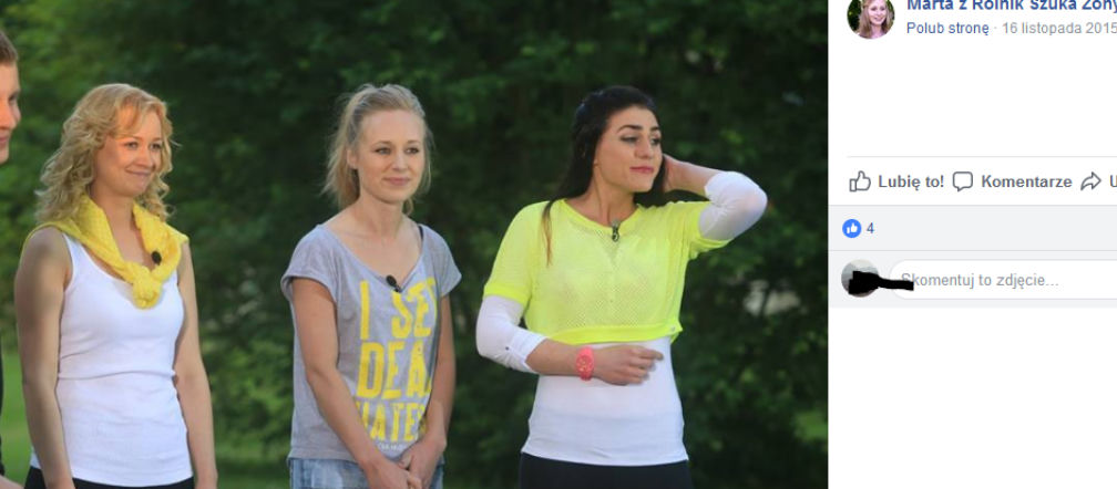 Marta z Rolnik szuka żony w programie Wyjdź za mnie