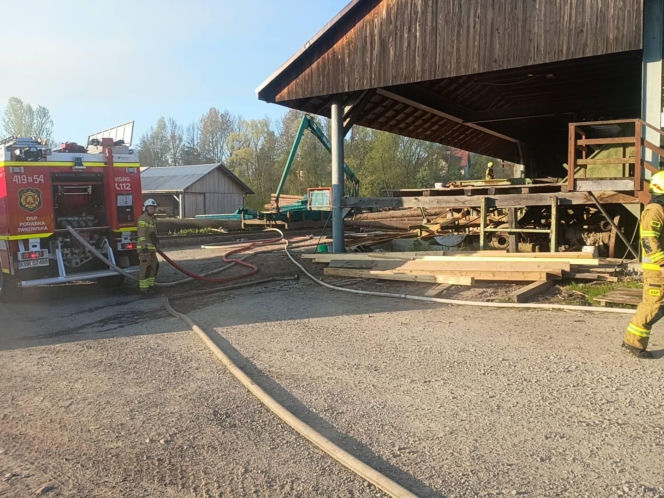 Pożar tartaku
