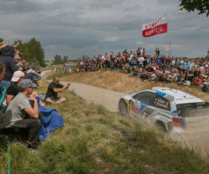 Rajd Polski 2014 wygrał Sebastien Ogier,  Volkswagen Polo R WRC