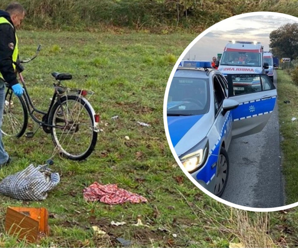 Koszmarny wypadek pod Radomskiem. Rowerzystka śmiertelnie potracona przez 32-latka