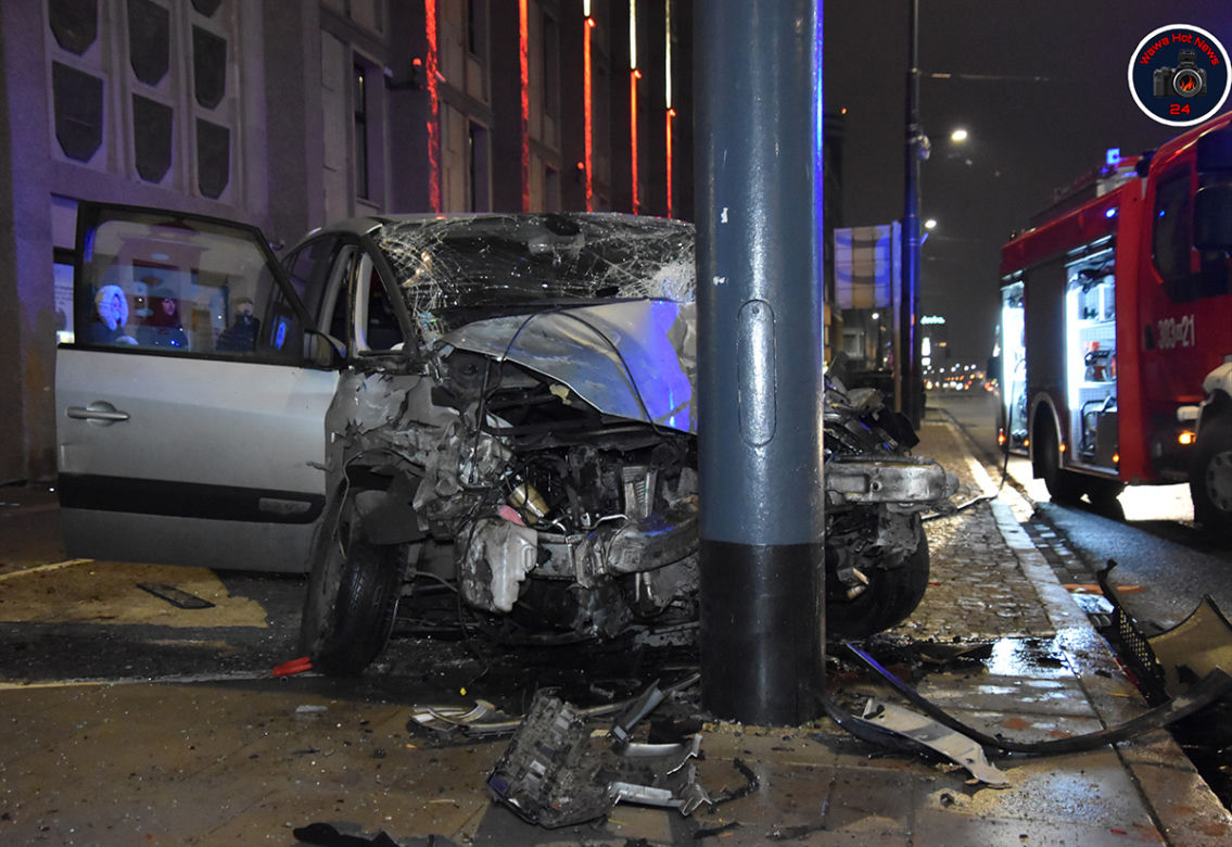 Wielka kraksa w centrum Warszawy