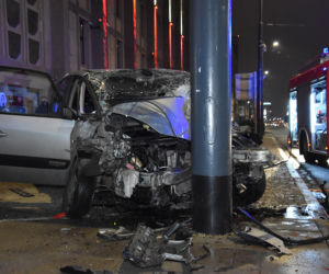 Wielka kraksa w centrum Warszawy