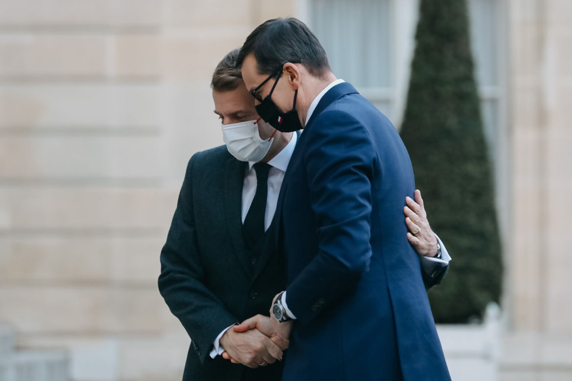 Premier Mateusz Morawiecki w Pałacu Elizejskim