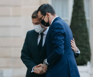 Premier Mateusz Morawiecki w Pałacu Elizejskim