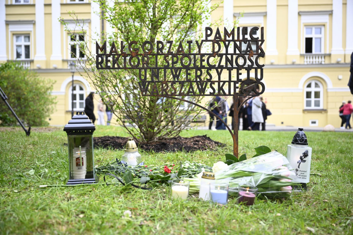 Rocznica masakry na UW. Uczcili pamięć pani Małgorzaty