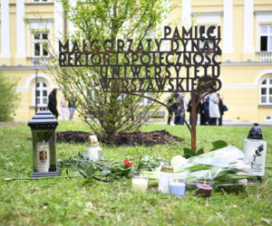 Rocznica masakry na UW. Uczcili pamięć pani Małgorzaty