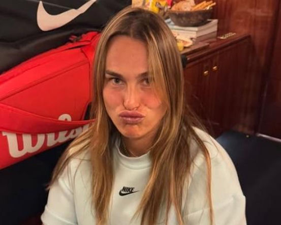 Aryna Sabalenka i jej twarz z bliska