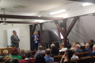 Marek Budzisz w Muzeum Regionalnym w Siedlcach