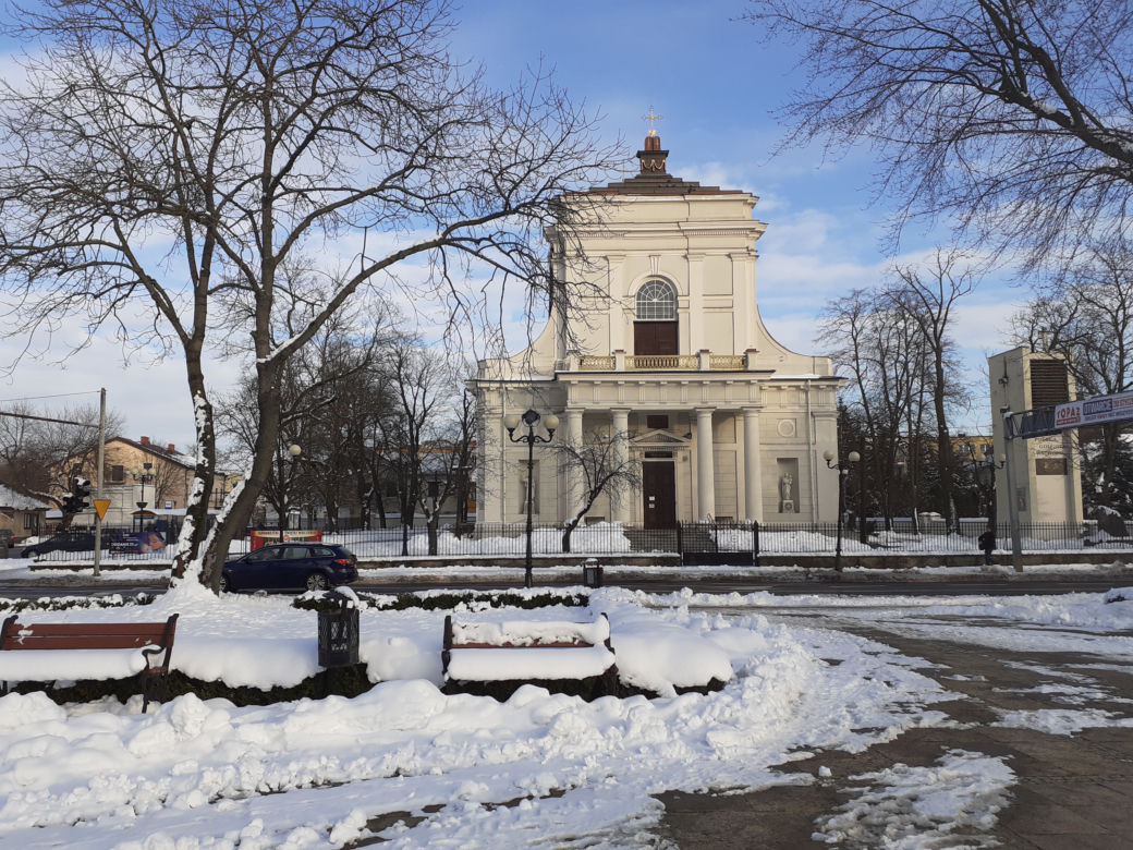 Jak wyglądała ulica Piłsudskiego w Siedlcach i okolica dawnej bramy-dzwonnicy pod koniec stycznia 2021?
