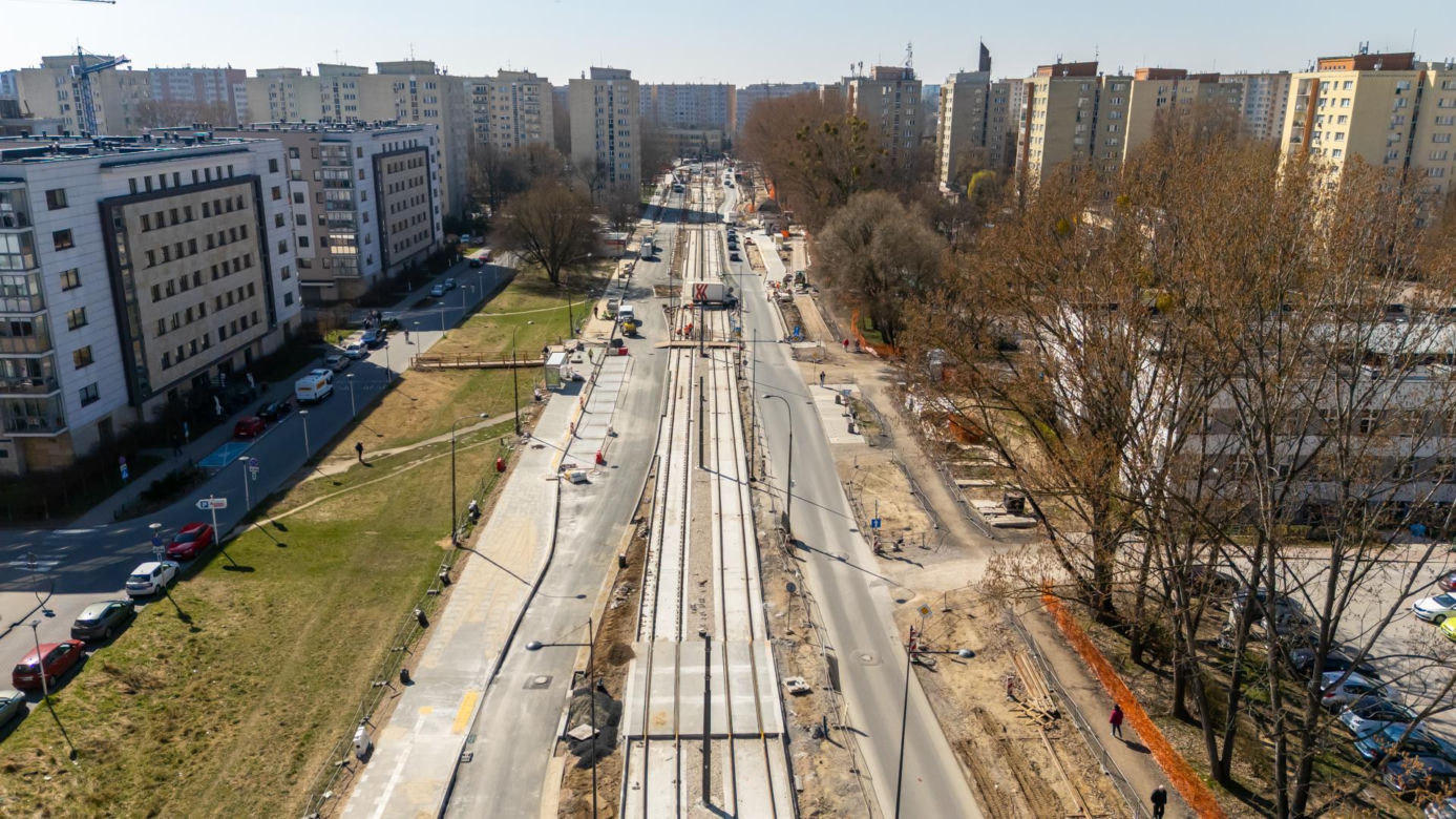 Budowa tramwaju na ul. Św. Bonifacego