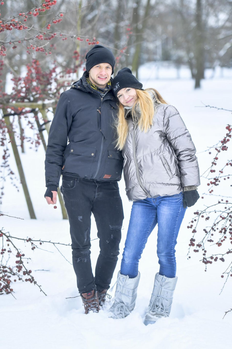 "Rolnik szuka żony" na stoku! Tak Marta Paszkin i Paweł Bodzianny urwali się i szaleją. Ale dzieciaki też mają frajdę