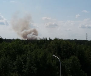 Pożar na wrocławskich Żernikach