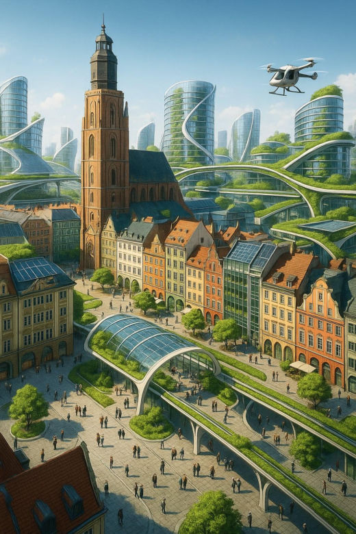 Czy tak będzie wyglądać życie we Wrocławiu w 2050? Zobacz wizje przyszłości