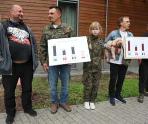 Protest przeciw budowie meczetu na krakowskim osiedlu