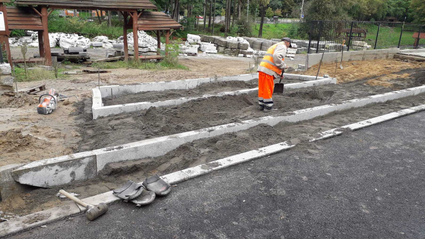 Przebudowa ulicy Arkońskiej - październik 2019