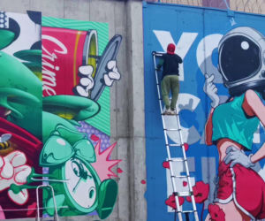 Street-art na murach aresztu