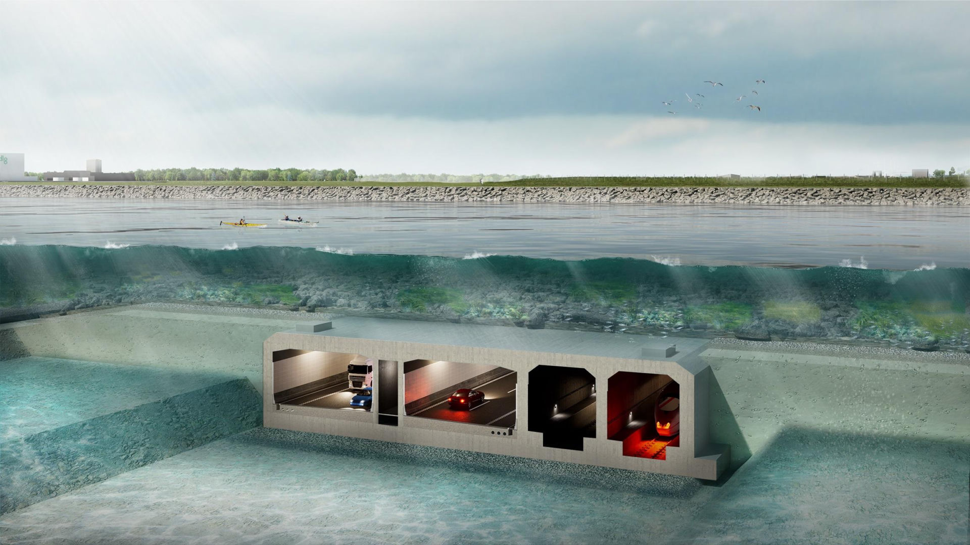 Gigantyczny tunel na Bałtyku połączy Niemcy z Danią - wizualizacje