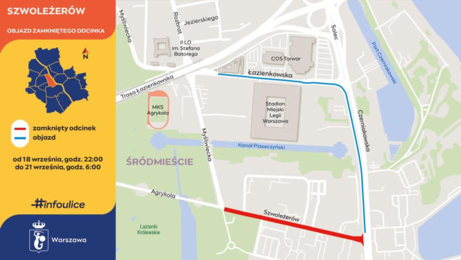 Frezowanie Szwoleżerów - ZDM Warszawa