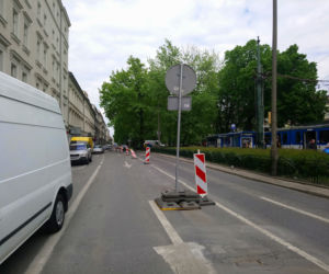 Kraków: Zobacz jak postępują prace przy przebudowie ulicy Krakowskiej