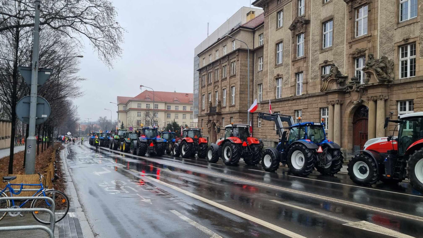 Protest rolników w Poznaniu