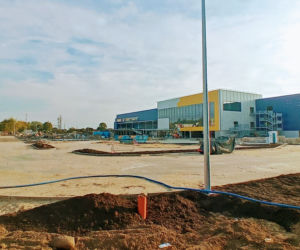 Budowa sklepu IKEA w Szczecinie - październik 2020