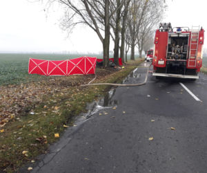 Dwie osoby nie żyją. Tragedia na drodze w pow. kościańskim