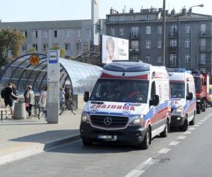 Wypadek na stacji metra Pole Mokotowskie