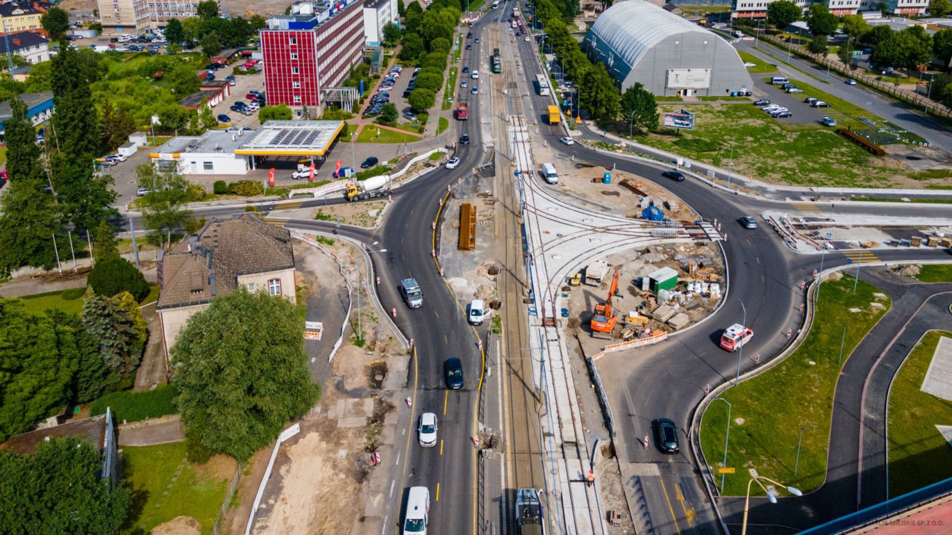 Przebudowa układu drogowego na Międzyodrzu - czerwiec 2022