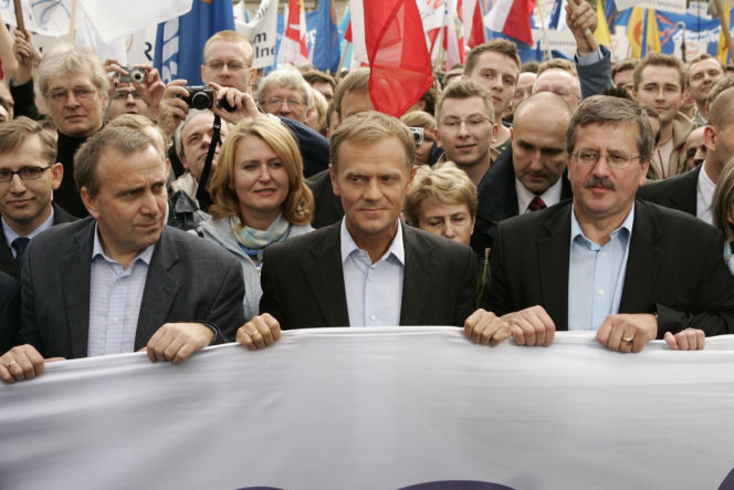 Donald Tusk i Grzegorz Schetyna