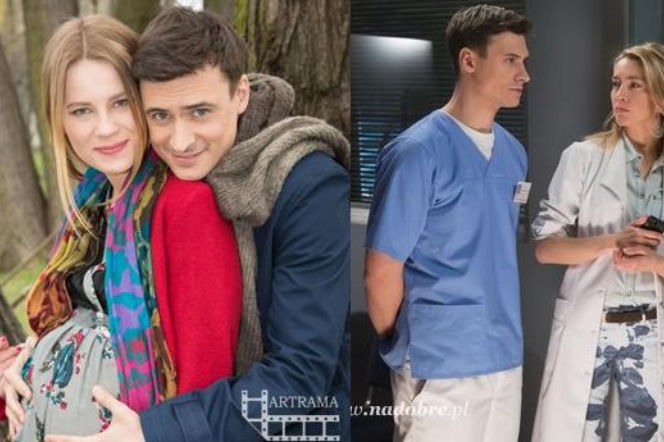 Na dobre i na złe. Hana Goldberg (Kamilla Baar), Krzysztof Radwan (Mateusz Damięcki)