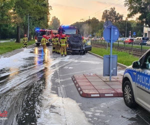 Pożar samochodu na ul. Mikołajskiej
