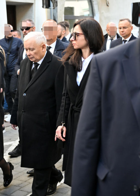 Marta Kaczyńska na pogrzebie Barbary Skrzypek