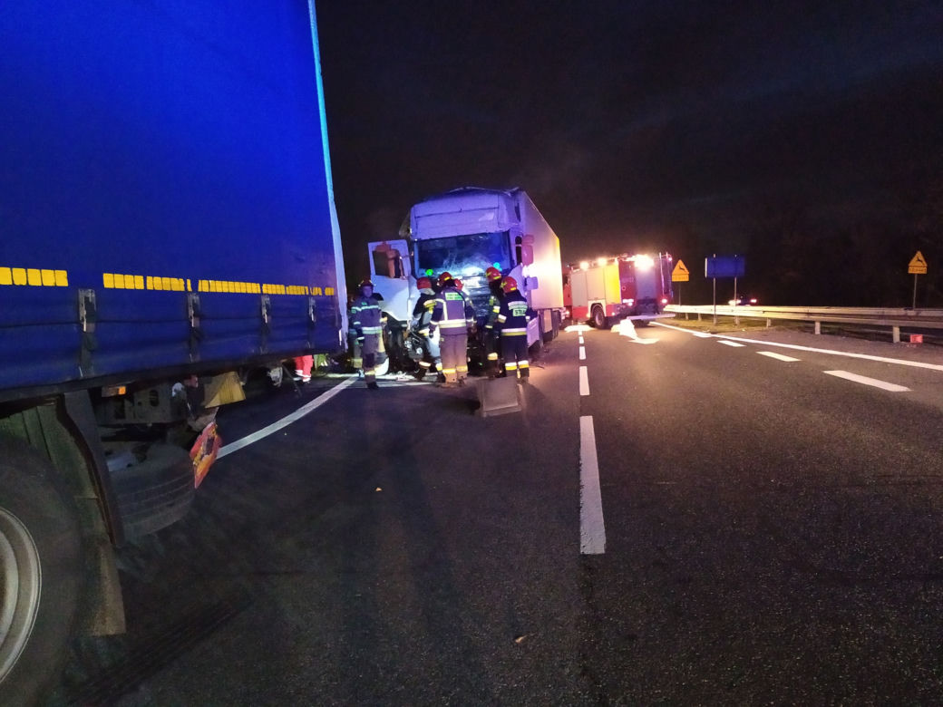 Wypadek na trasie 86 w Będzinie