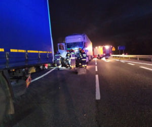 Wypadek na trasie 86 w Będzinie