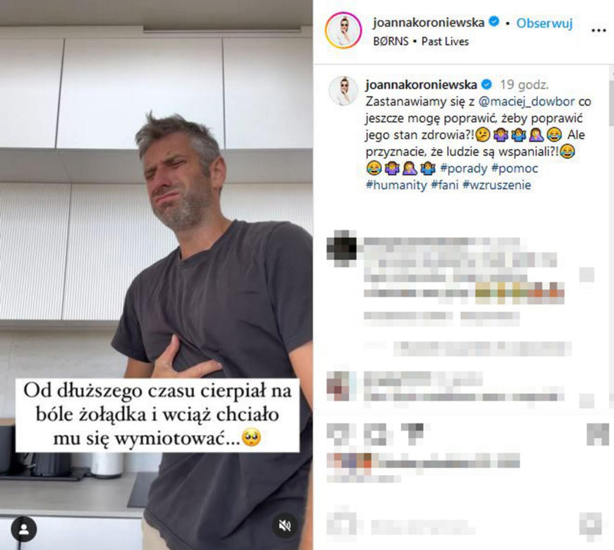 Maciej Dowbor chciał wymiotować, Joanna Koroniewska zrobiła przedstawienie!  "Lekarze byli bezsilni"
