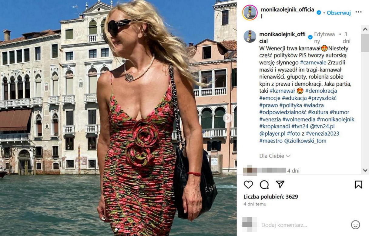 Monika Olejnik kusi dekoltem
