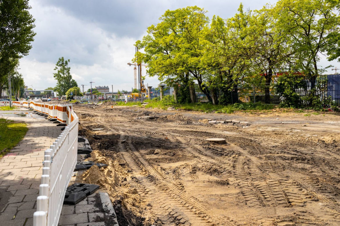 Przebudowa układu drogowego na Międzyodrzu - czerwiec 2022