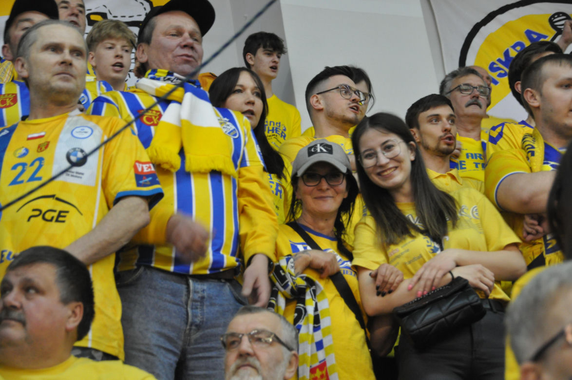 Kibice na meczu Industria Kielce - SC Magdeburg