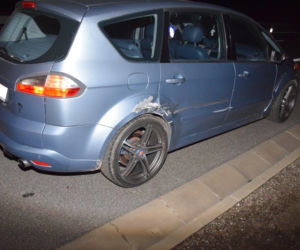 Wypadek na autostradzie A4 w Rzezawie